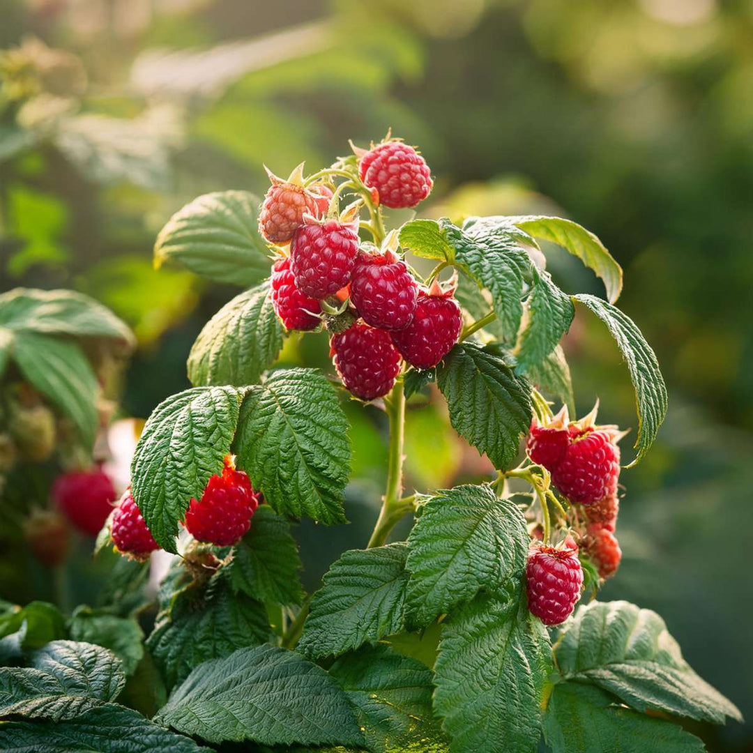 Rubus idaeus 'Malling Promise' - Set van 4 - Framboos