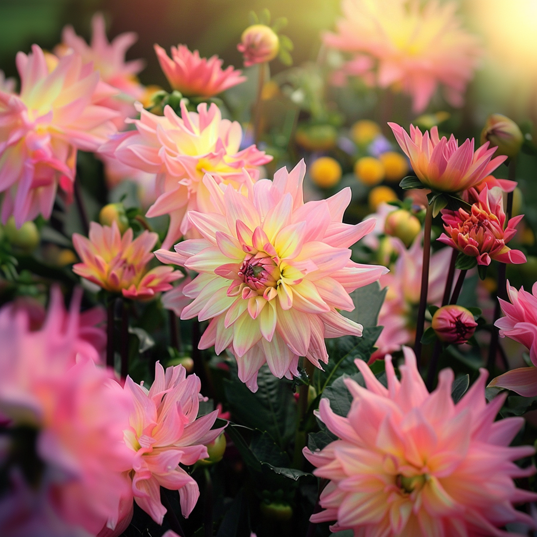 Dahlia 'Melody Gipsy' - Set van 3 - Dahliaknollen