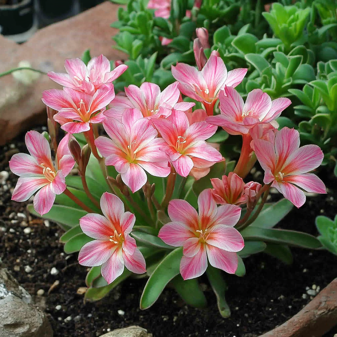 Lewisia cotyledeon Bitterkruid - Mix van 3