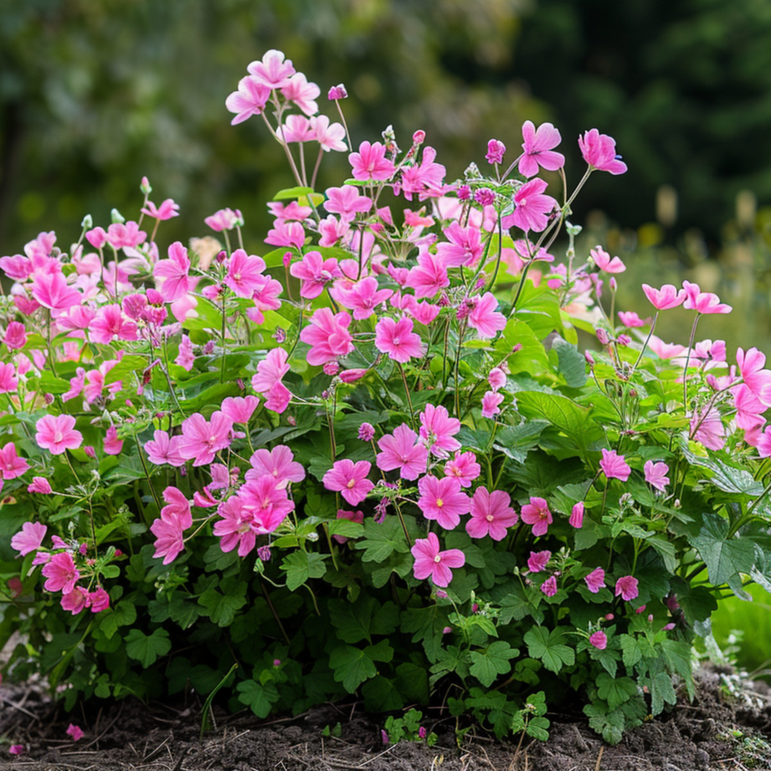 Anisodontea capensis - Kaasjeskruid - Set van 3 - Roze