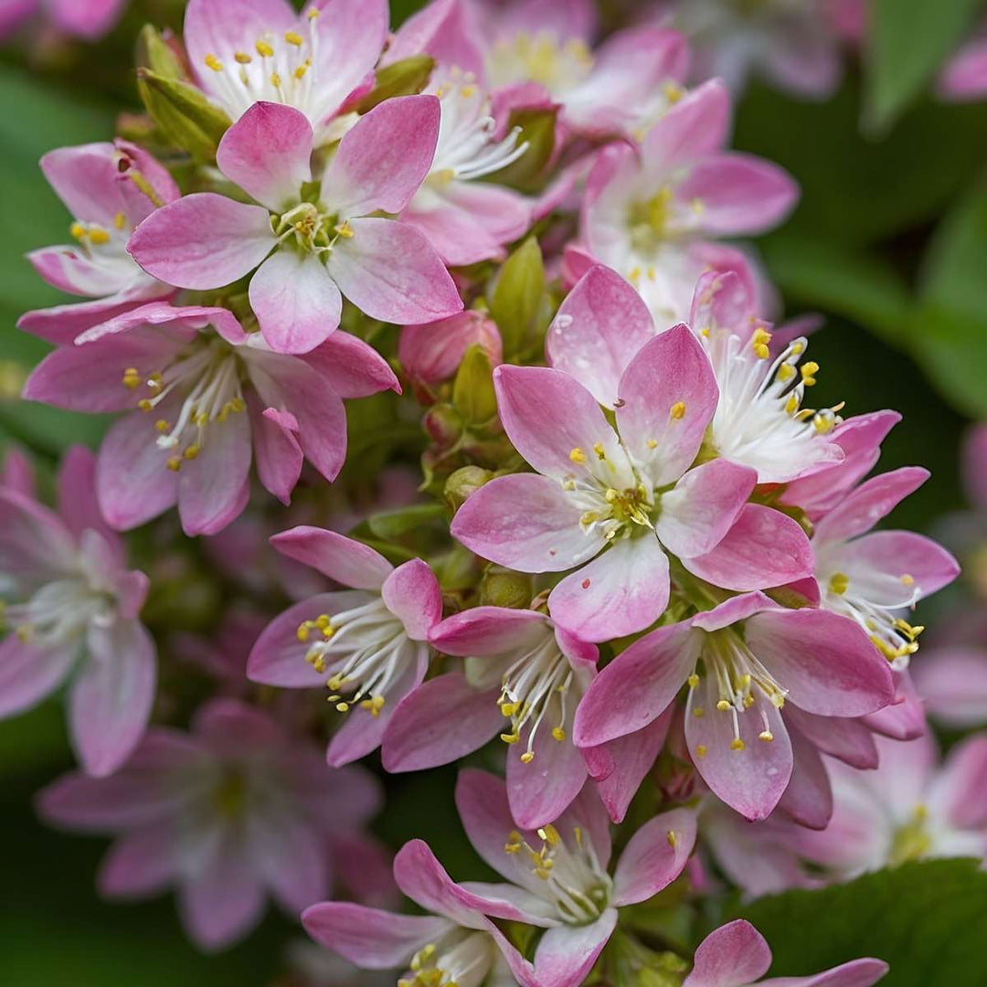 Deutzia x hybrida 'Strawberry Fields' - Set van 4 - Deutzia