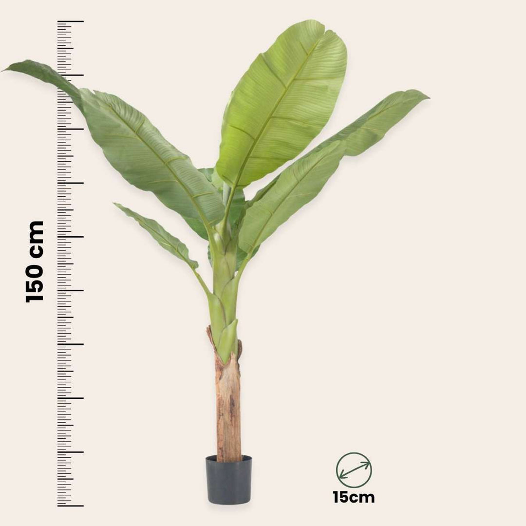 Kunstplant musa bananenplant XXL