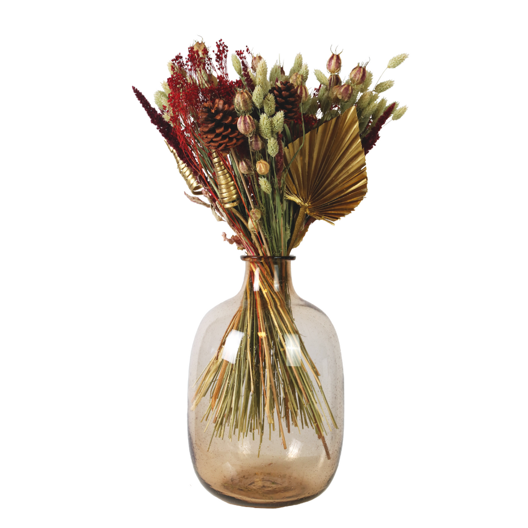 Kytice 'Velká klasická červená' - Sušené květiny - Červená - FloraStore