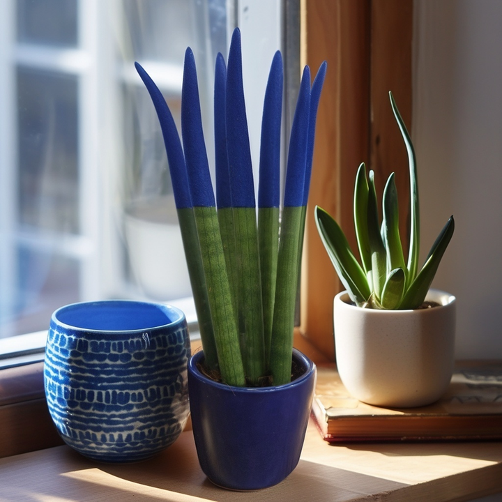 Sansevieria cylindrica 'Velvet Touchz' - modrá - FloraStore